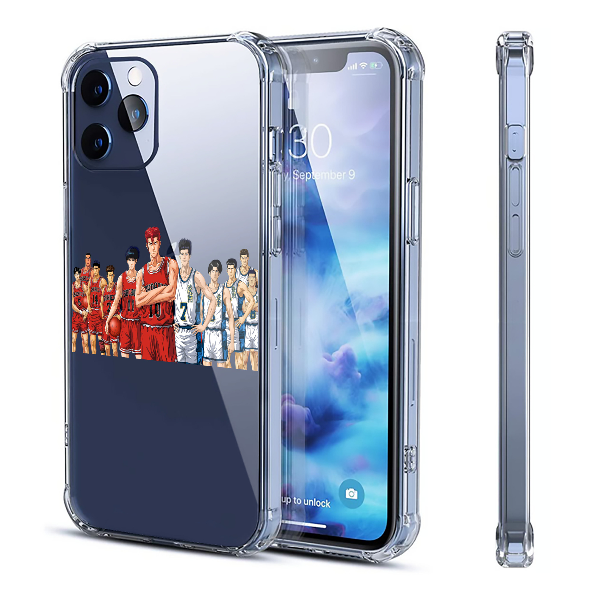 （画像用） SLAM DUNK／スラムダンク 【iPhone 12シリーズ対応】透明スマホケース（クリアソフトケース）